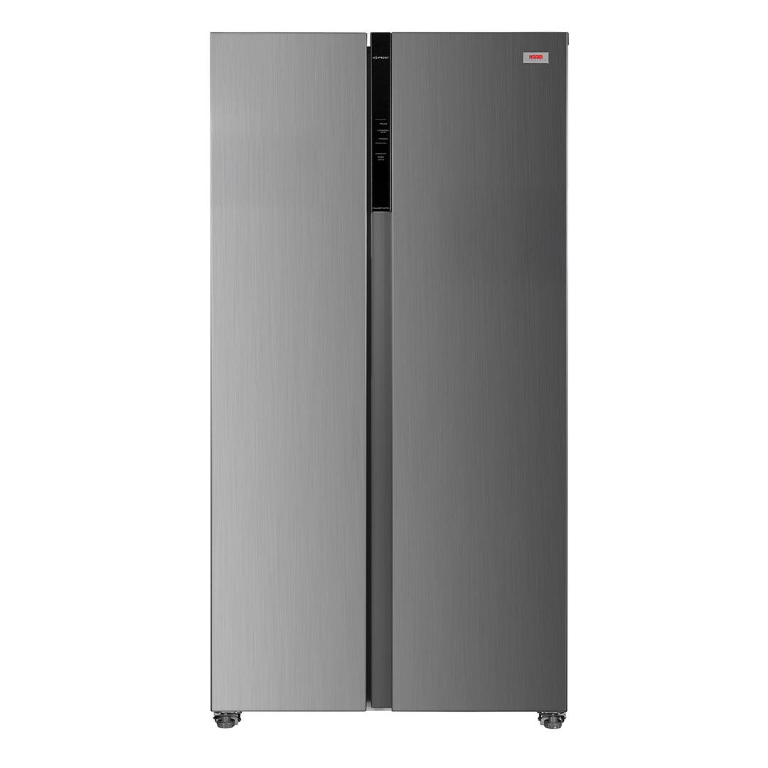 Ham Side-by-Side Refrigerator, 581 Liters, 20.5 Cubic Feet, Inverter, Steel