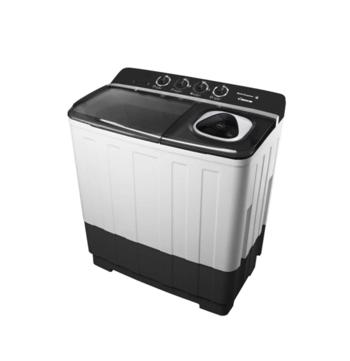 Kelvinator Twin-Tub Washing Machine, 18 Kg, White