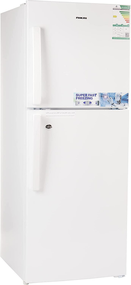 Nikai 2-Door Refrigerator 6.9 cu. ft., 196 L, Steam, Inverter, White
