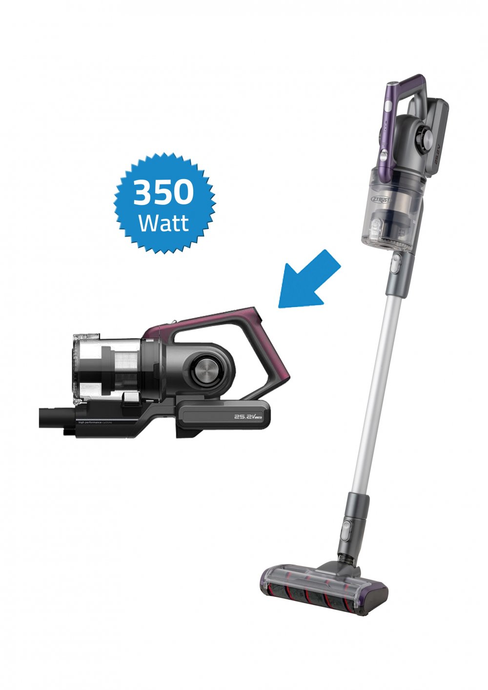Z.Trust Vacuum Cleaner Stand, Capacity (0.35)L, 50/60H