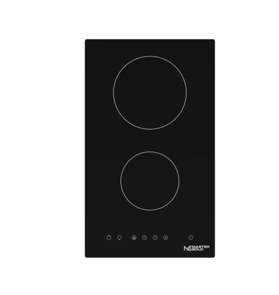 Master Gold Built-in Electric Hob, 2 Ceramic Burners, 30cm