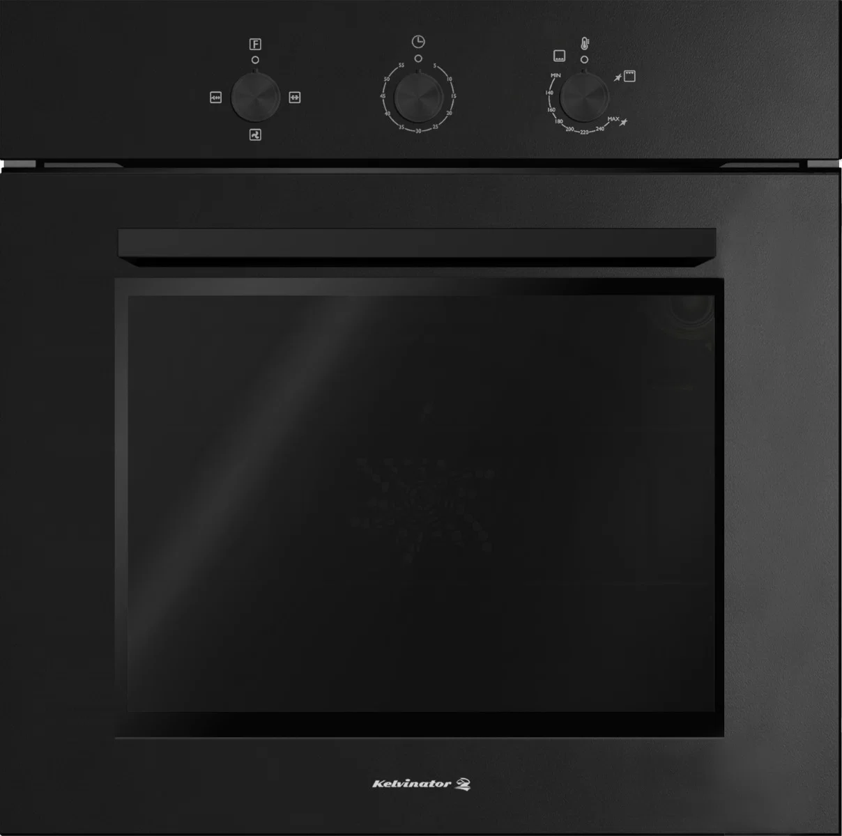 Kelvinator Built-in Gas Oven, 59 cm, Black