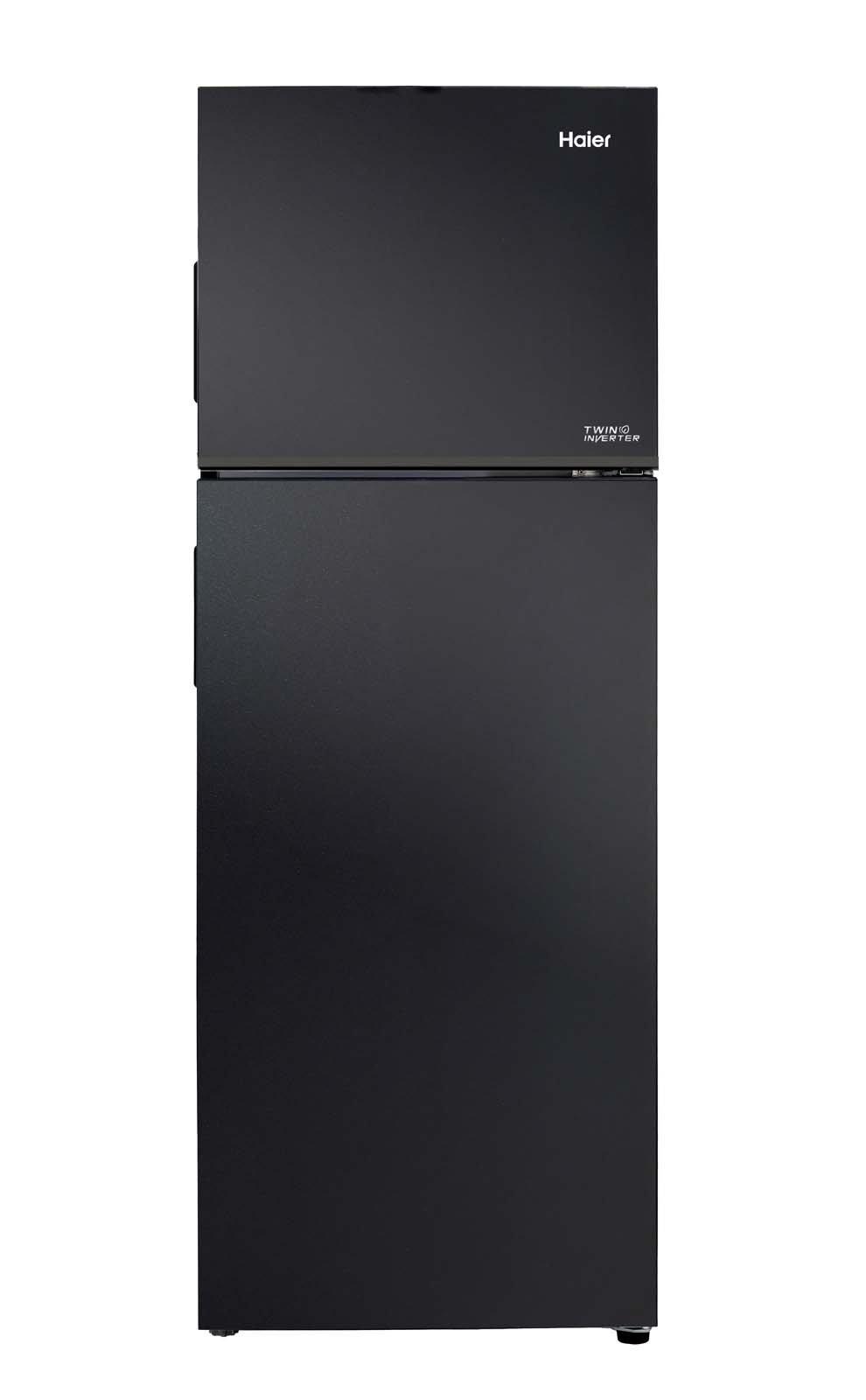 Haier Refrigerator 8.7Cu.ft, Freezer 3Cu.ft,Twin Inverter, Flash Black