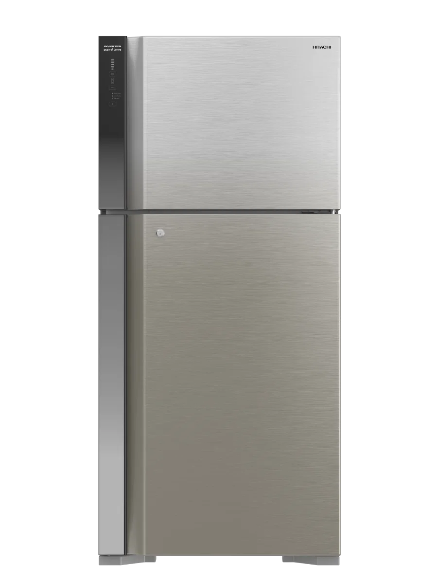 HITACHI Refrigerator 2 doors 19.43 feet, 550 L, Silver