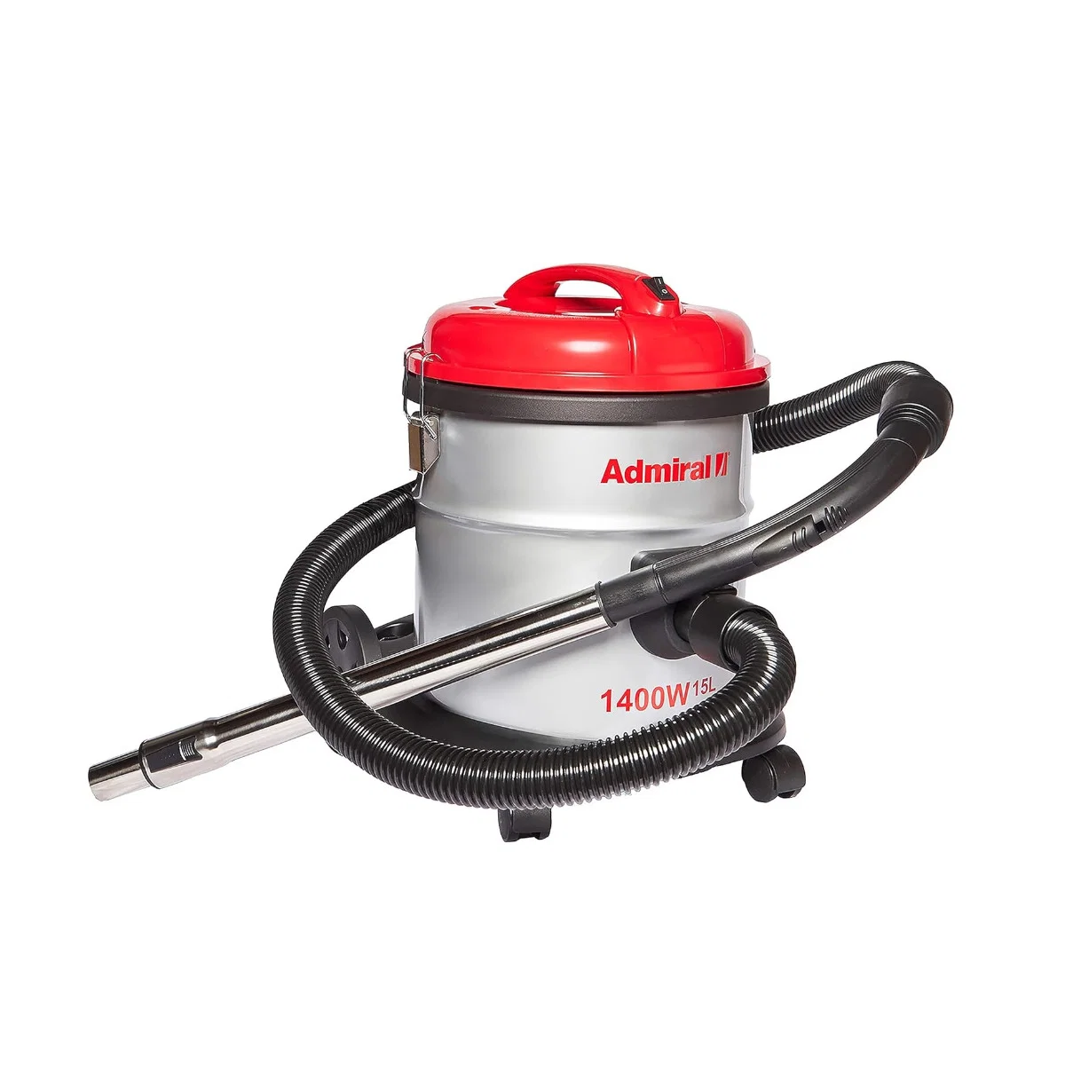 Admiral Drum Vacuum Cleaner, 1400W Power, 15L Capacity, Anti-Bacterial Filter, Large Dust Capacity