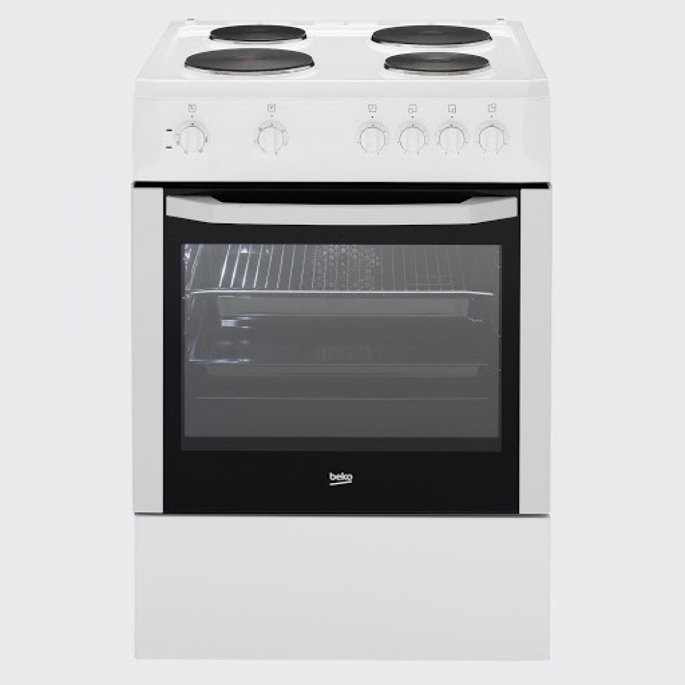 Beko electric oven, 4 burners, stone, 60*60 cm, white