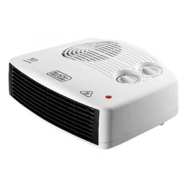 BLACK+DECKER Fan Heater – 2 Heat Settings – White