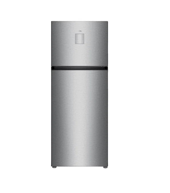 TCL Double Door Refrigerator, 16.5 Cu.ft, 465 Ltr, Inverter, 50/60Hrtz, Silver