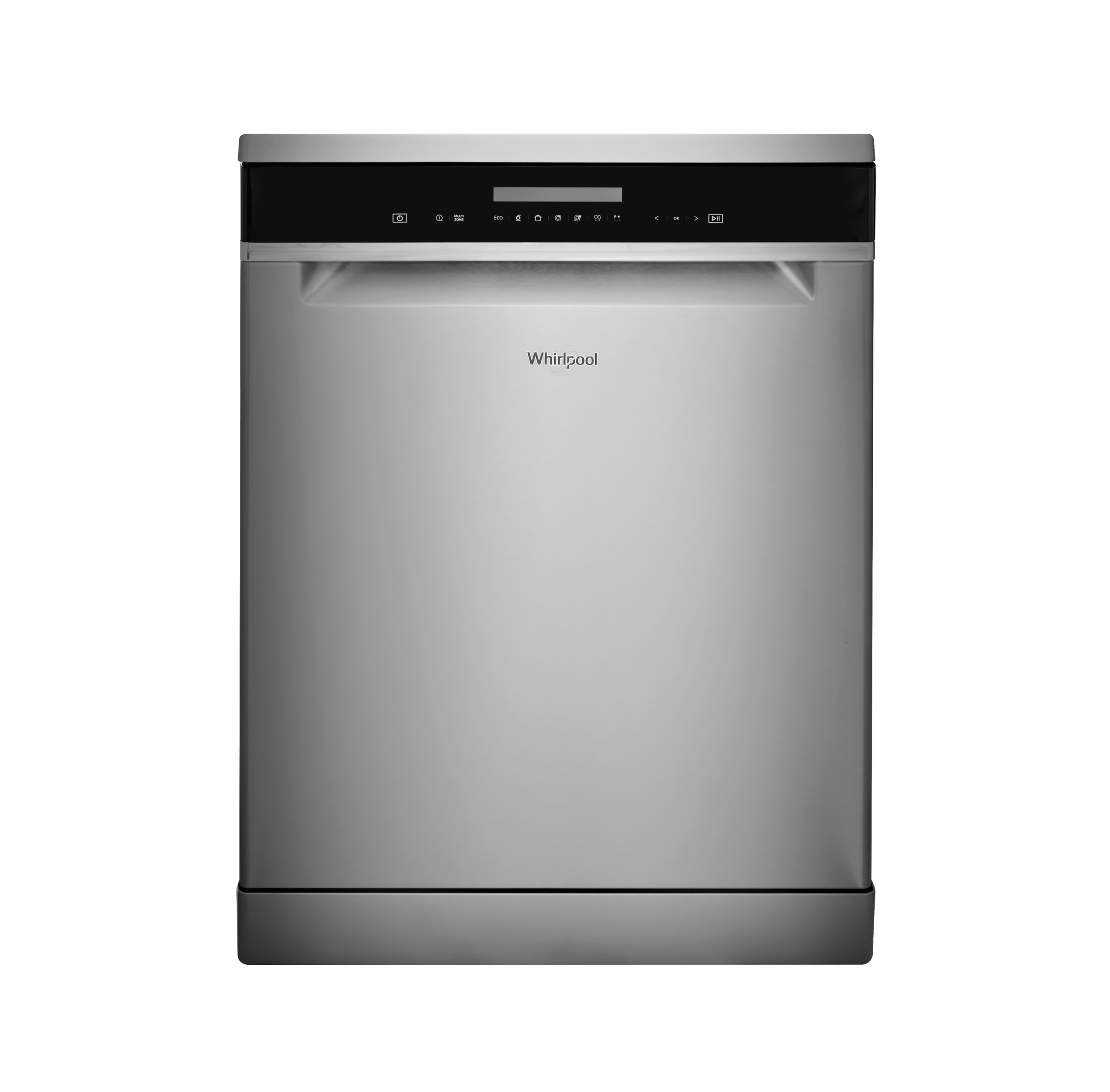 Whirlpool Dishwasher, 10 Programs, 15 Place Settings, Silver