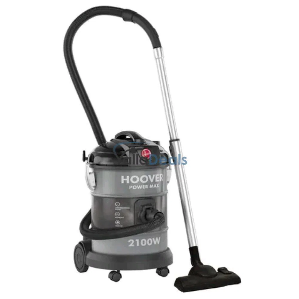 Hoover Drum Vacuum Cleaner 2100W, 20L, Wire 9m, Silver