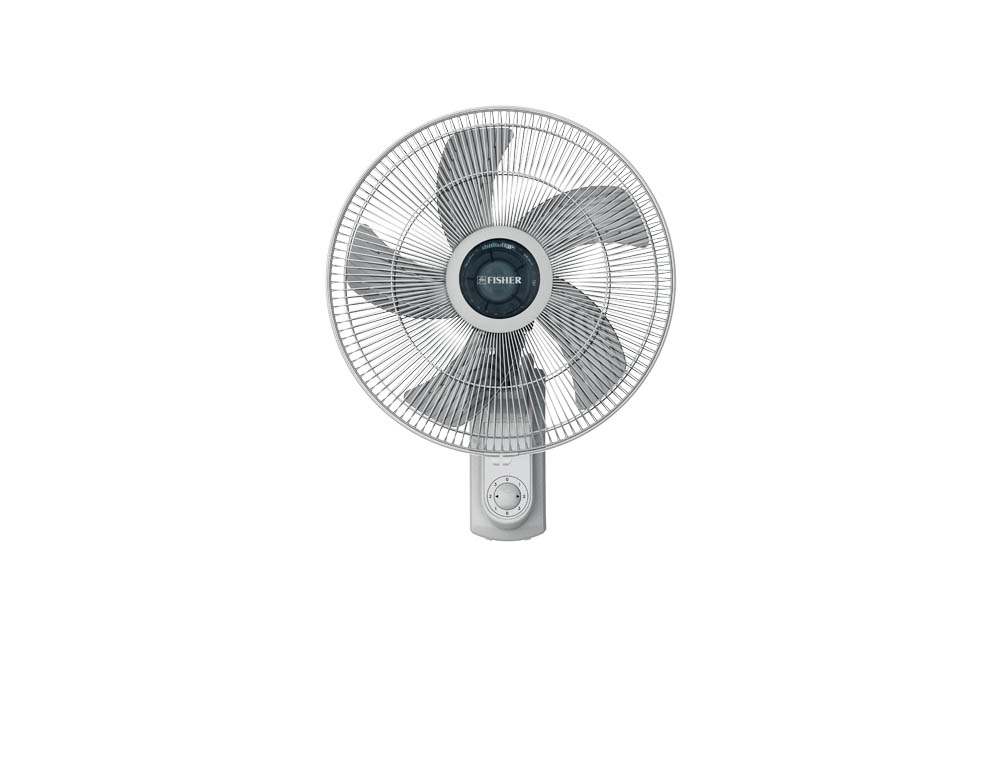 Fisher wall fan, 3 speeds, 5 blades, 55 watts