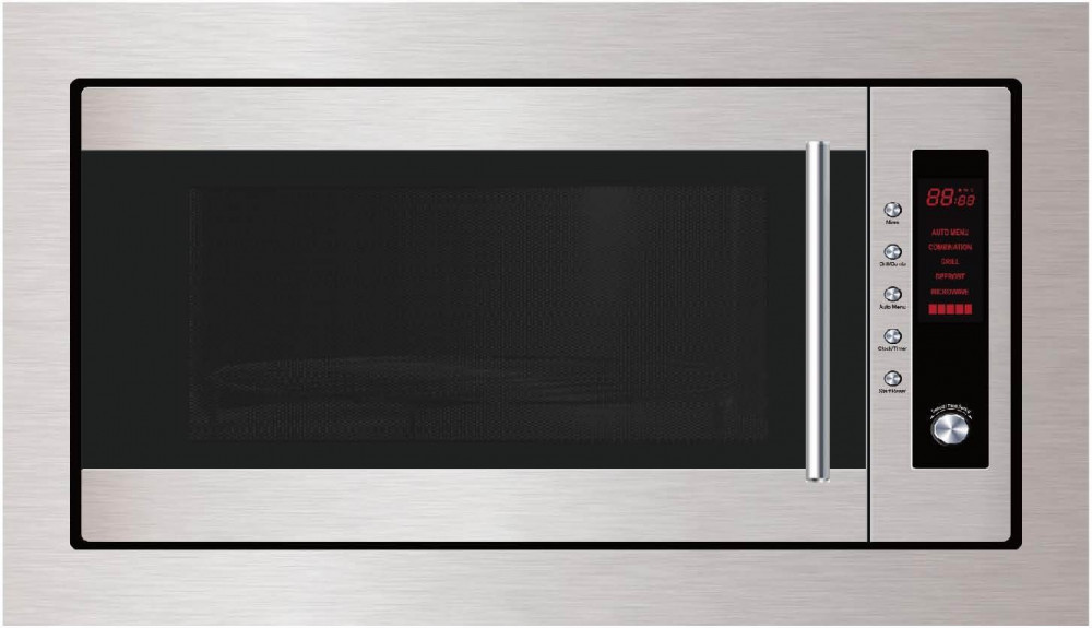 Built-in microwave, 31 liters, Bog, steel, black
