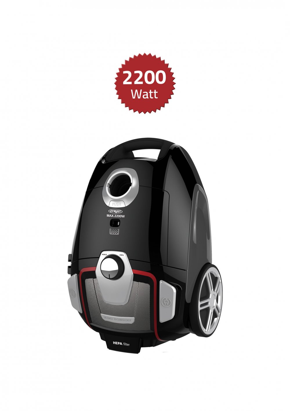 Z.Trust Vacuum Cleaner  (2200)W, Capacity (4) L,50/60H