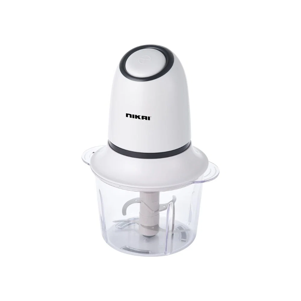 Nikai Vegetable Slicer, 1.2 Litres, 300 Watts, Double Steel Blades, White