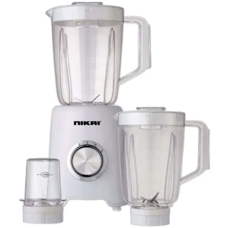 Nikai Blender, 3 In 1, 450 Watts, 1.5 Litres, White