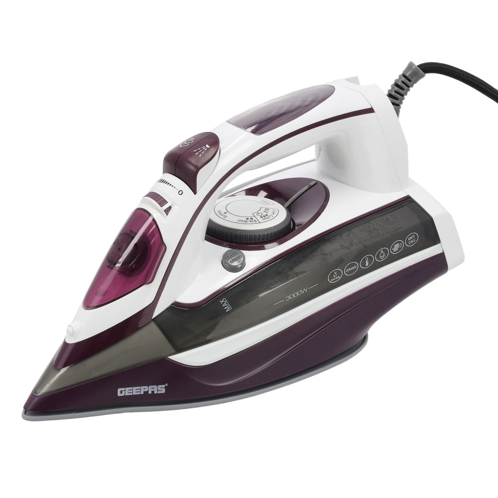 Geepas Ceramic Steam Iron 3000W