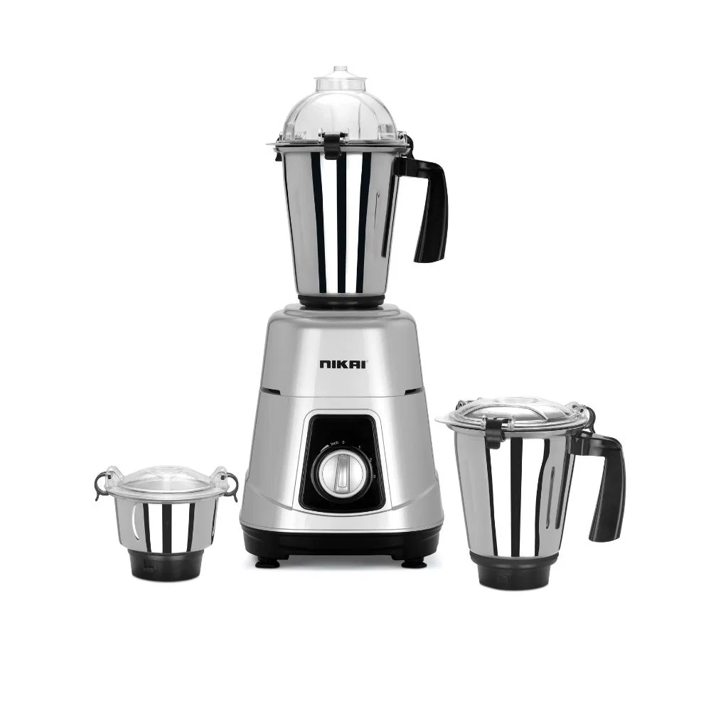 Nikai Blender, 750 Watts, Three Stainless Steel Bowls, Made In India