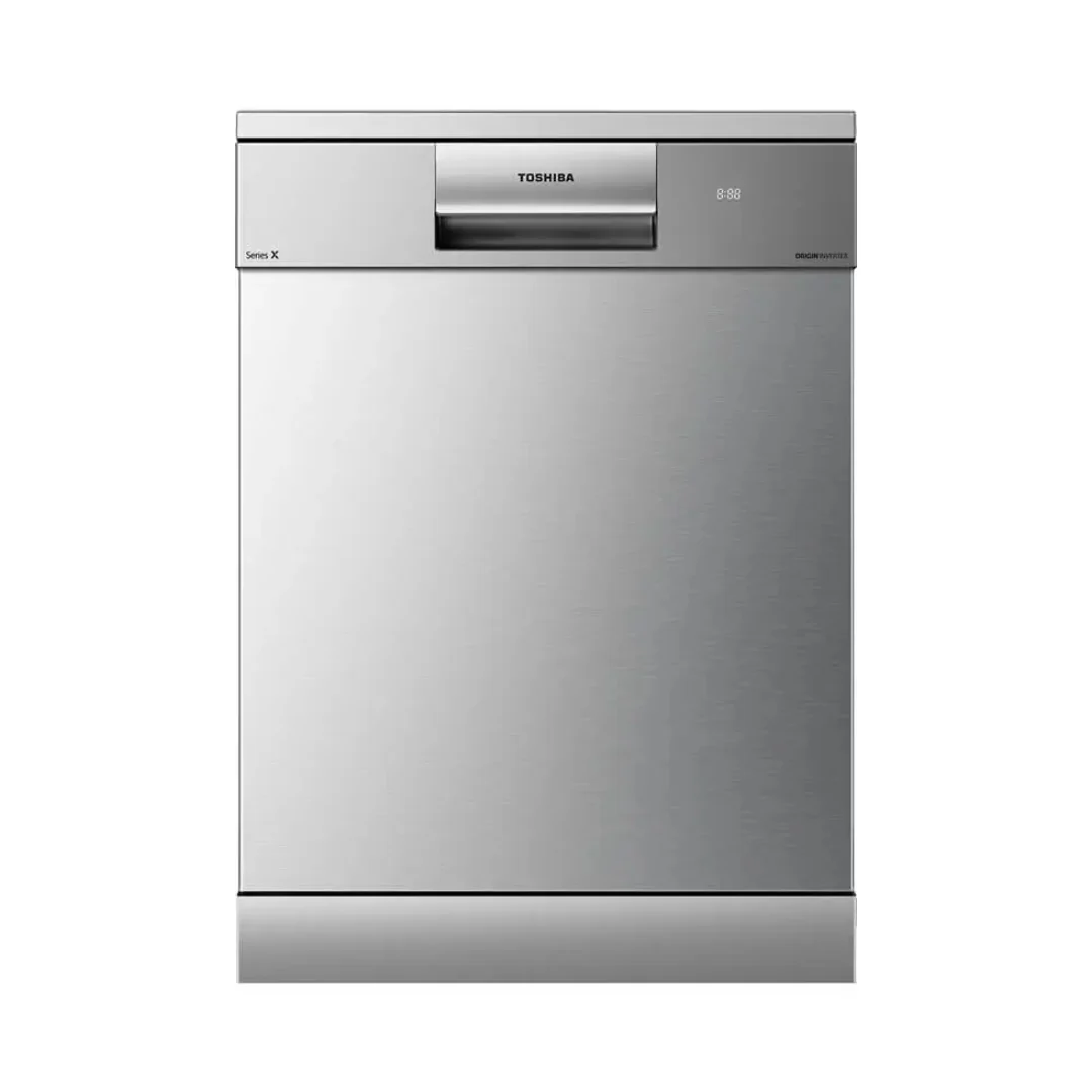 Toshiba Free Standing Dishwasher 16 Place Settings 10 Programs Silver