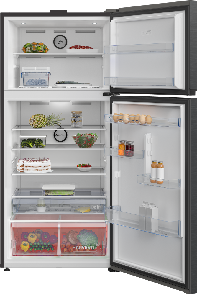 Beko 2-Door Refrigerator 22.2 cu ft 630 L Inverter Silver Twin Cooling