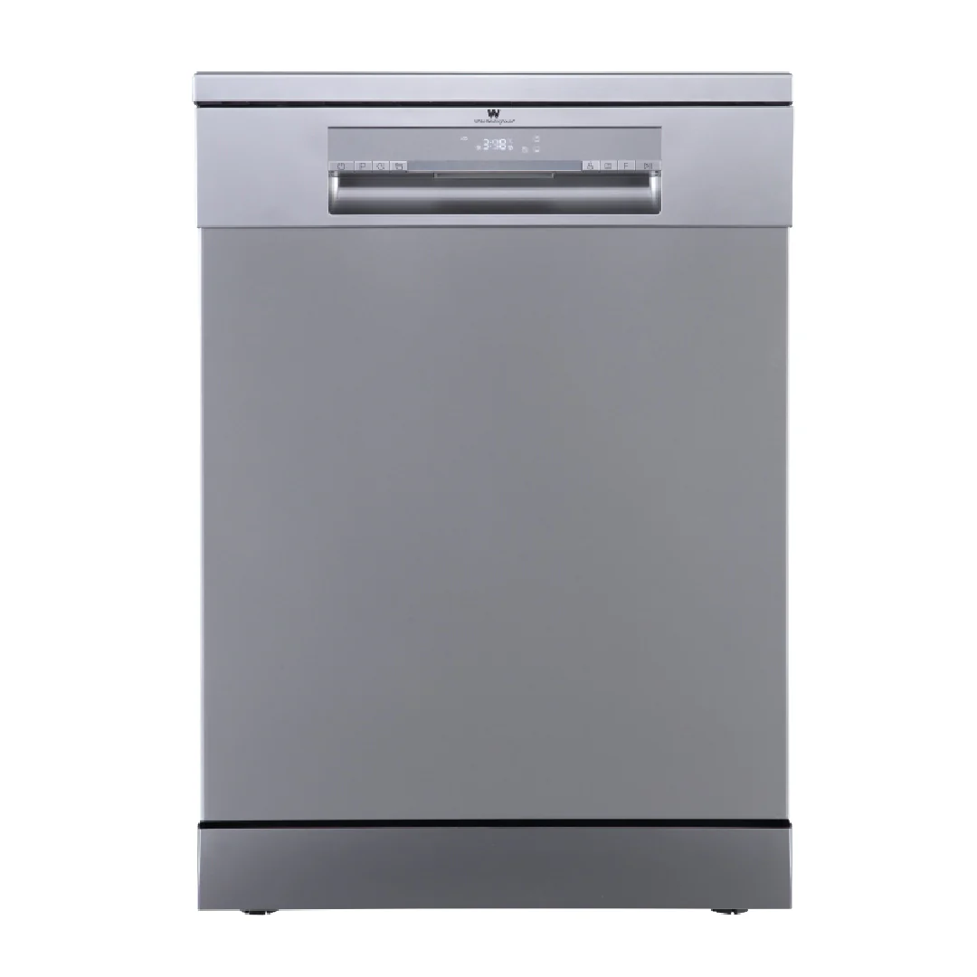 White Westinghouse Free Standing Dishwasher 14 Place Setting 8 Programs Silver