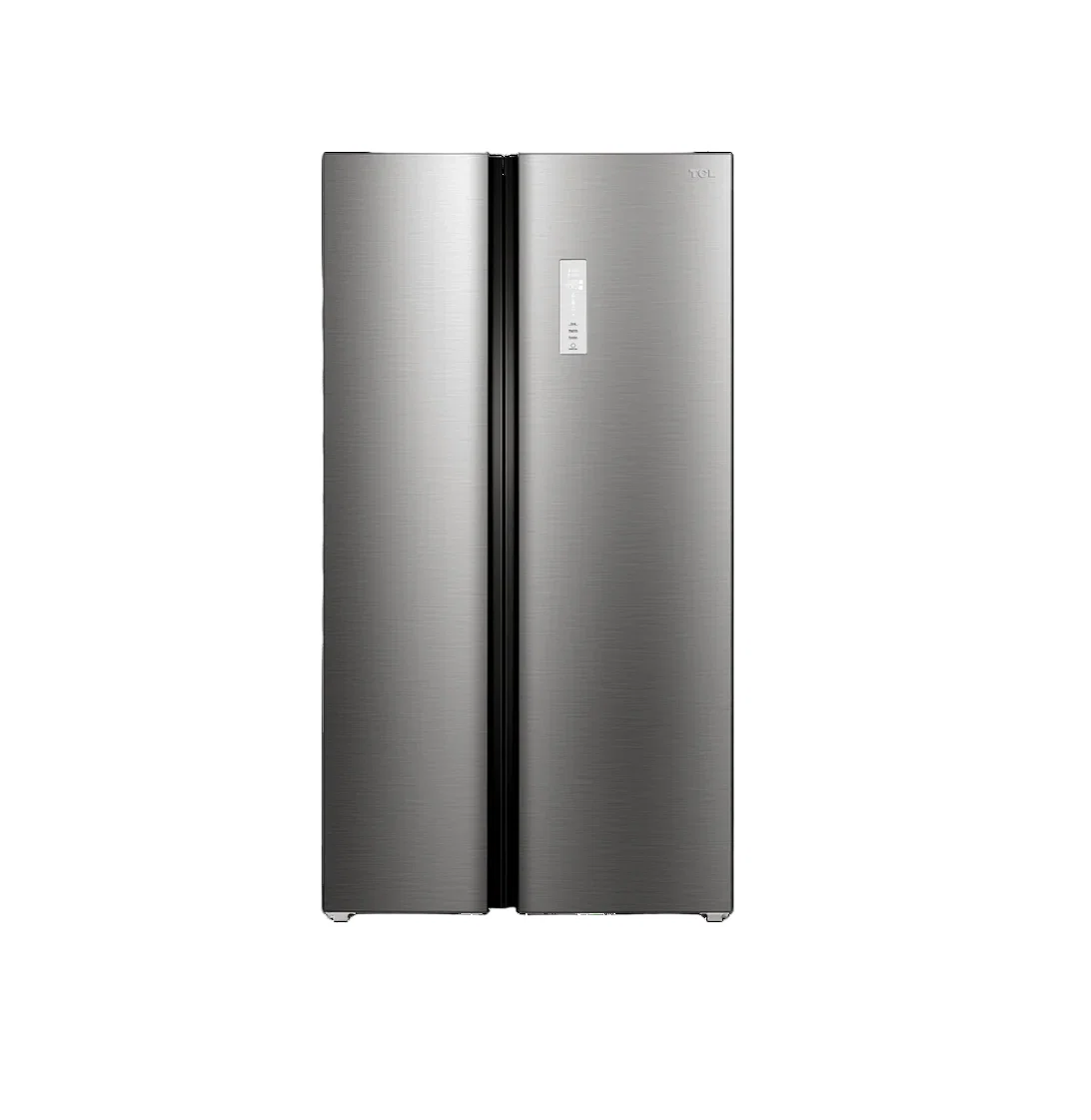 TCL Side by Side Refrigerator, 17.2 Cu.ft, 488 Ltr, Inverter, 50/60Hrtz, Inox