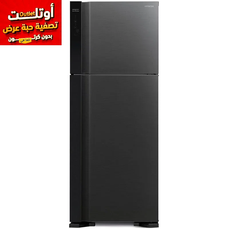 HITACHI Double Door Refrigerator 15.9 Cu.Ft, 450 Ltr, THAILAND, Black
