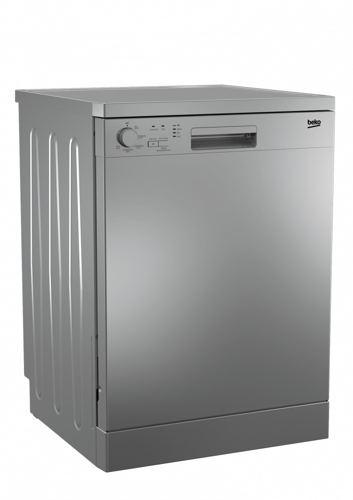 Beko dishwasher, 5 programs, 14 place settings, stainless steel