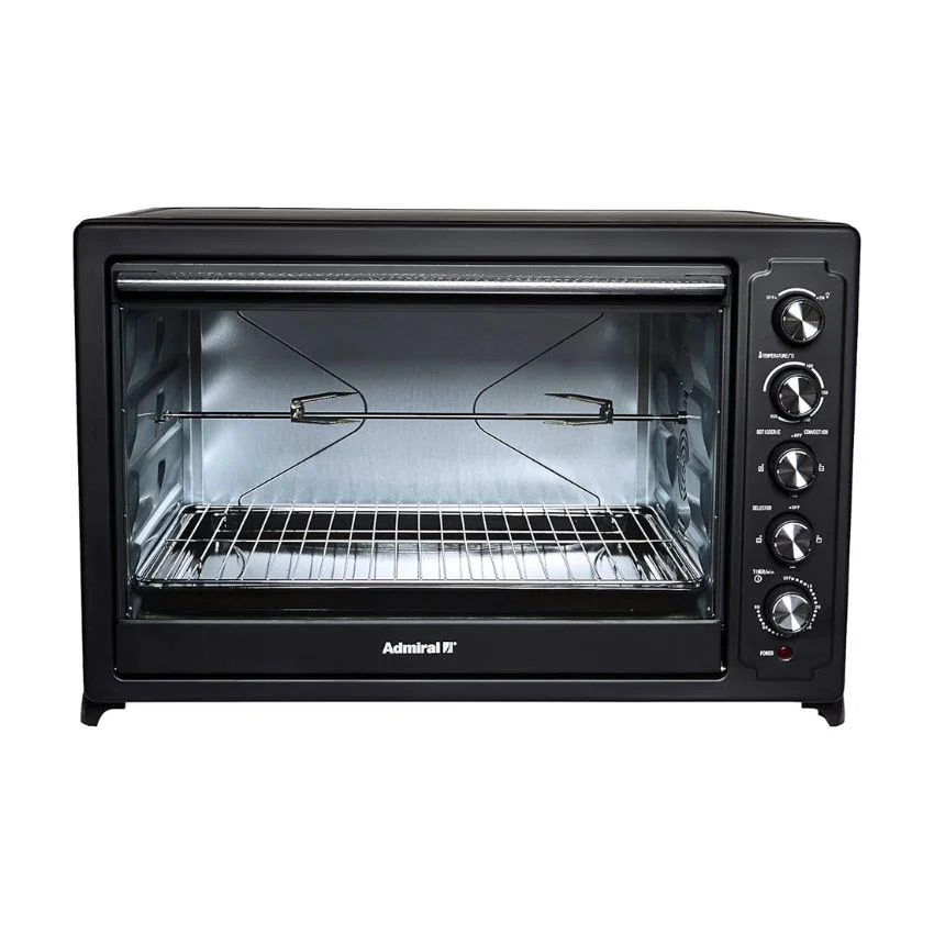 Admiral - Electric Oven 100L Stainless Steel Convection Rotisserie 2800W Black