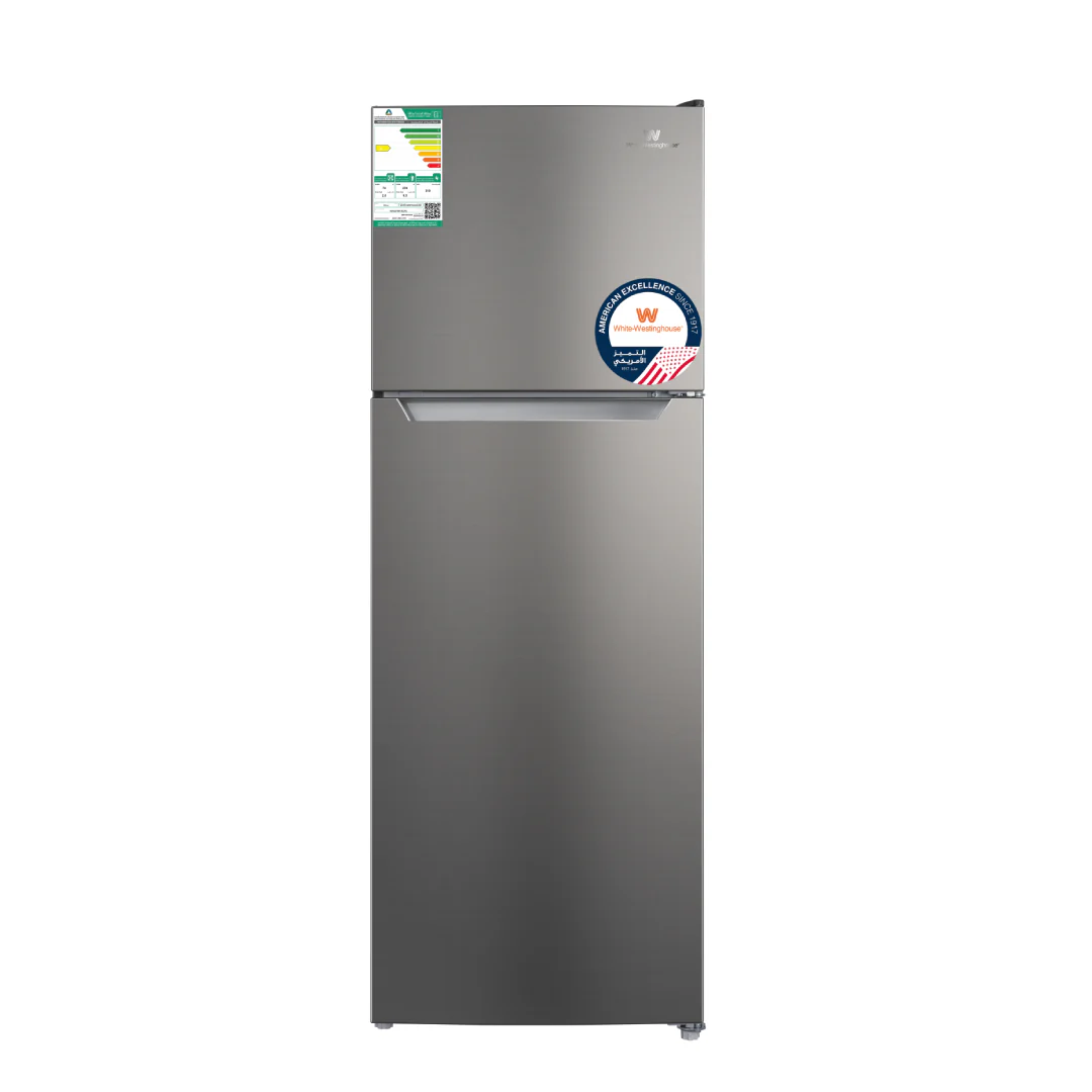 White Westinghouse Refrigerator 2 Door 8.86 Cu. Ft. 251L Stainless Steel