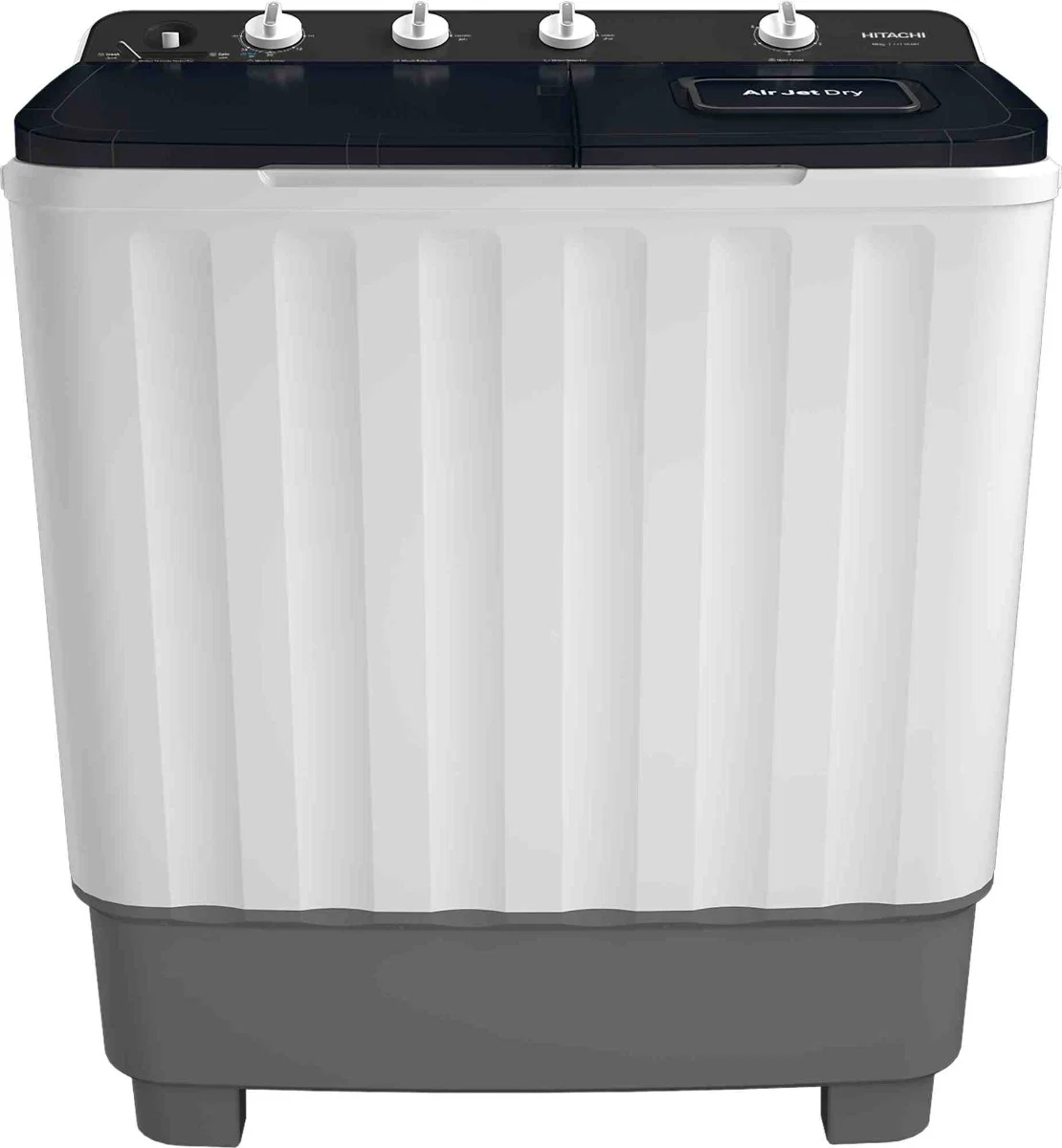 Hitachi 10,5 kg ,Twin Tub Washing Machine, White * Grey