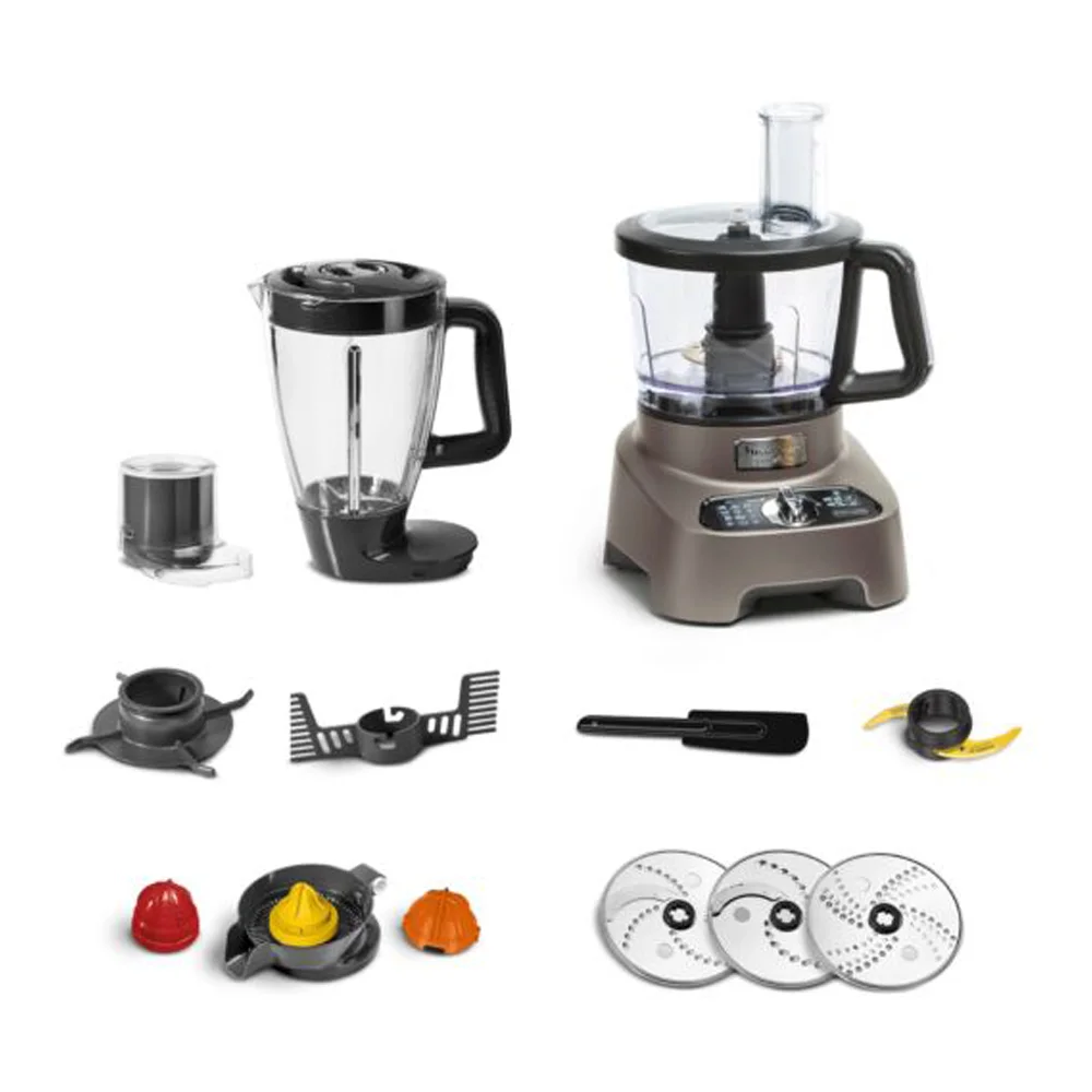 MOULINEX Double Force Food Processor, 3 Litre, 1000 Watts, Silver