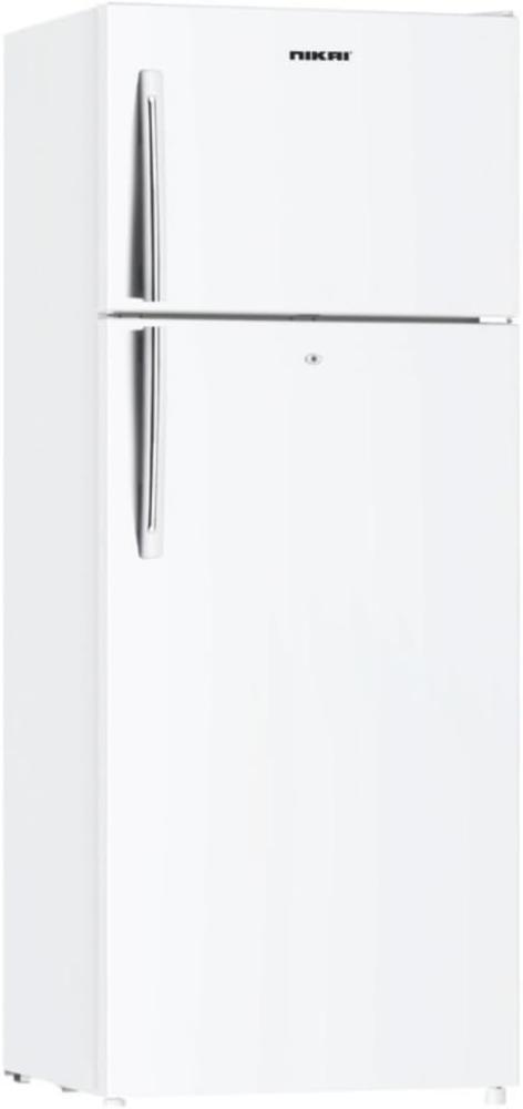 Nikai 2-Door Refrigerator, 413 Liters 14.6 Cubic Feet, White - Inverter