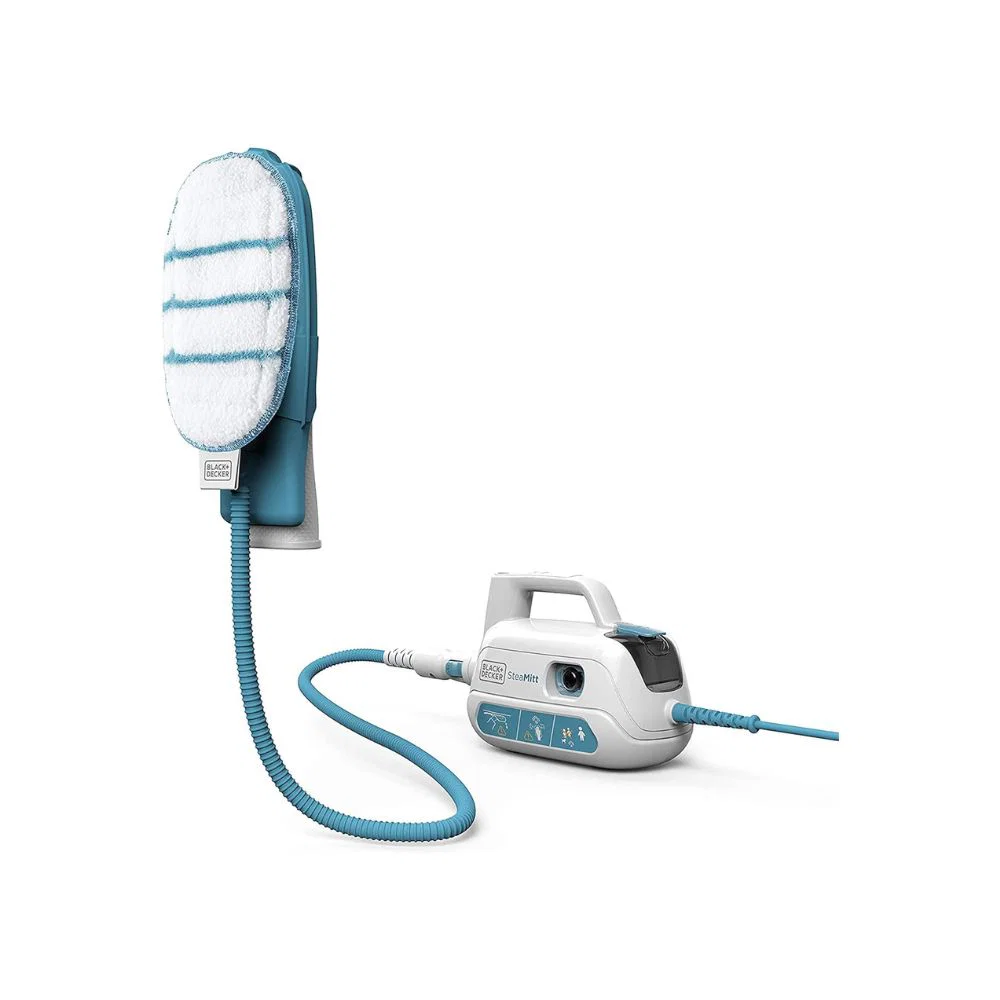 Black & Decker Handheld Vacuum Cleaner, With Steam, 1000 W, Used For Cleaning Sofas, Upholstery, Curtains And Carpets, Blue