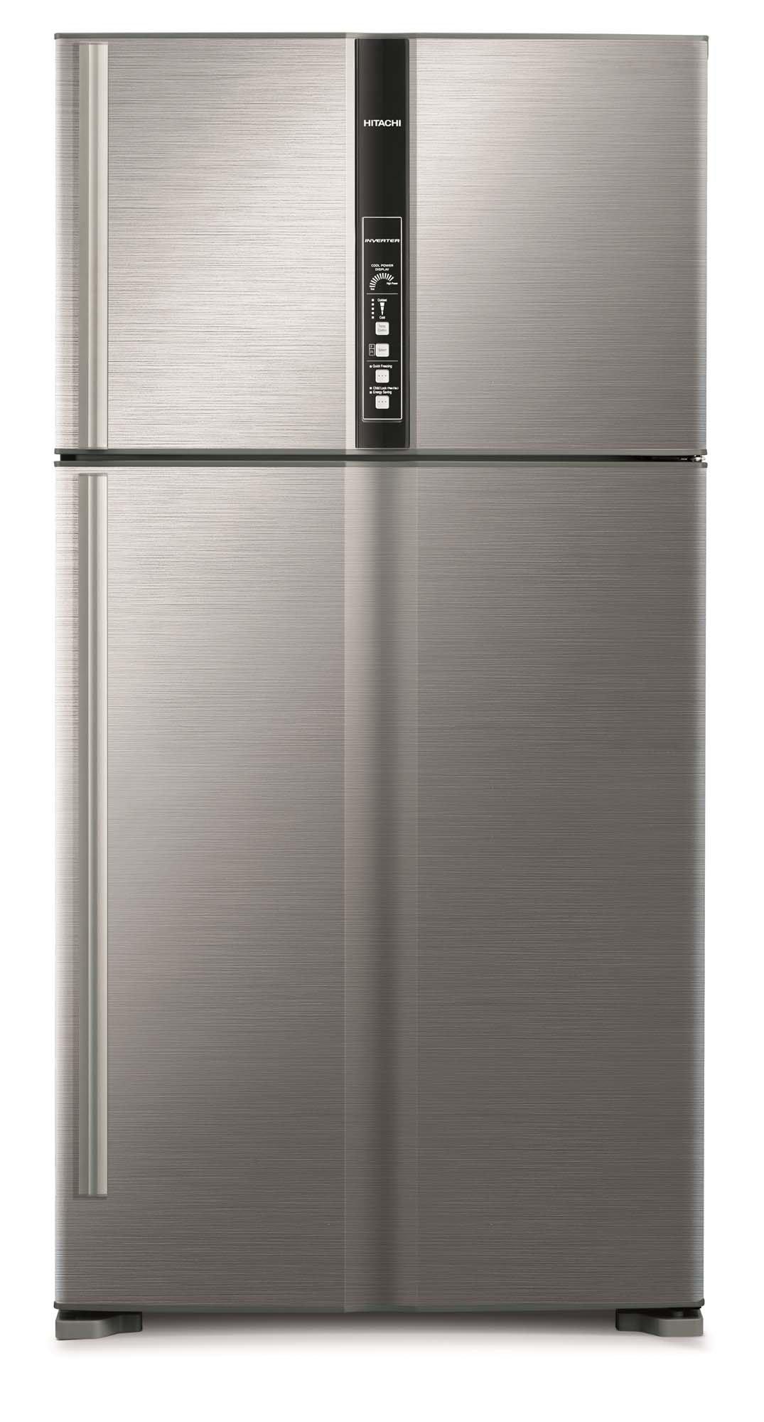 Hitachi, Refrigerator 18.2 Cu.Ft, Freezer 6.6 Cu.ft, Inverter, Silver
