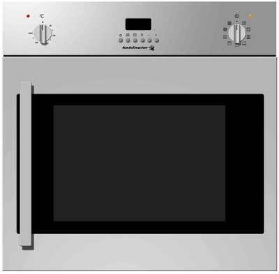 Kelvinator Electric Built In Oven 60 Cm, 9 Functions, 61 Liters, With Fan, Side Door, Steel (Italy)