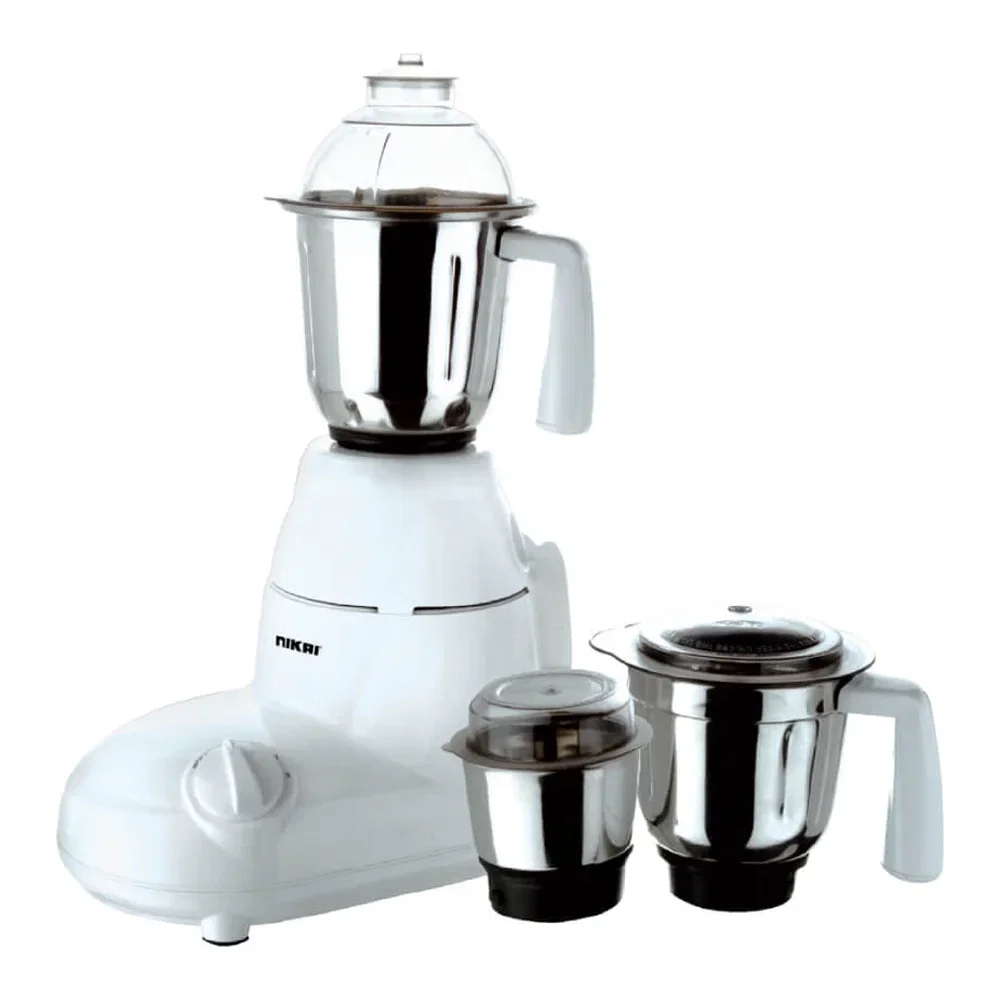 Nikai Blender, 750 W, 3 Jars, 3 Speeds, White