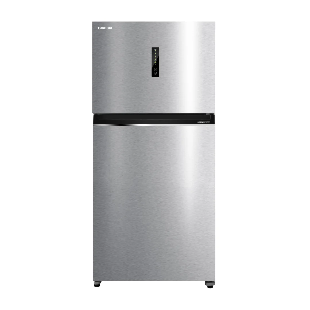 Toshiba Top Mount Refrigerator 2 Door 19.60 Cu Ft 554L Inverter Stainless Steel