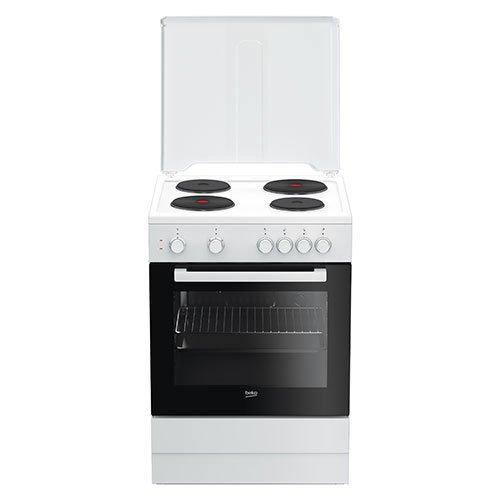 Beko Electric Cooker, 60X60 Turbo Oven 4 HP White Metal Toplid, White