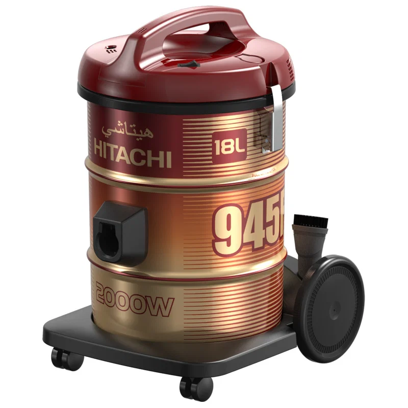Hitachi Vacuum Cleaner 18L, 2000W, Red/Gold