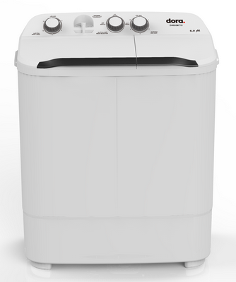 Dora Elegant Twin Tub Washing Machine 6 KG, White