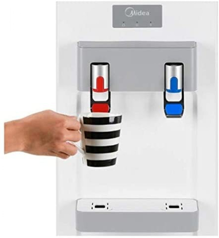 Media water cooler, 2 taps, hot and cold, safe