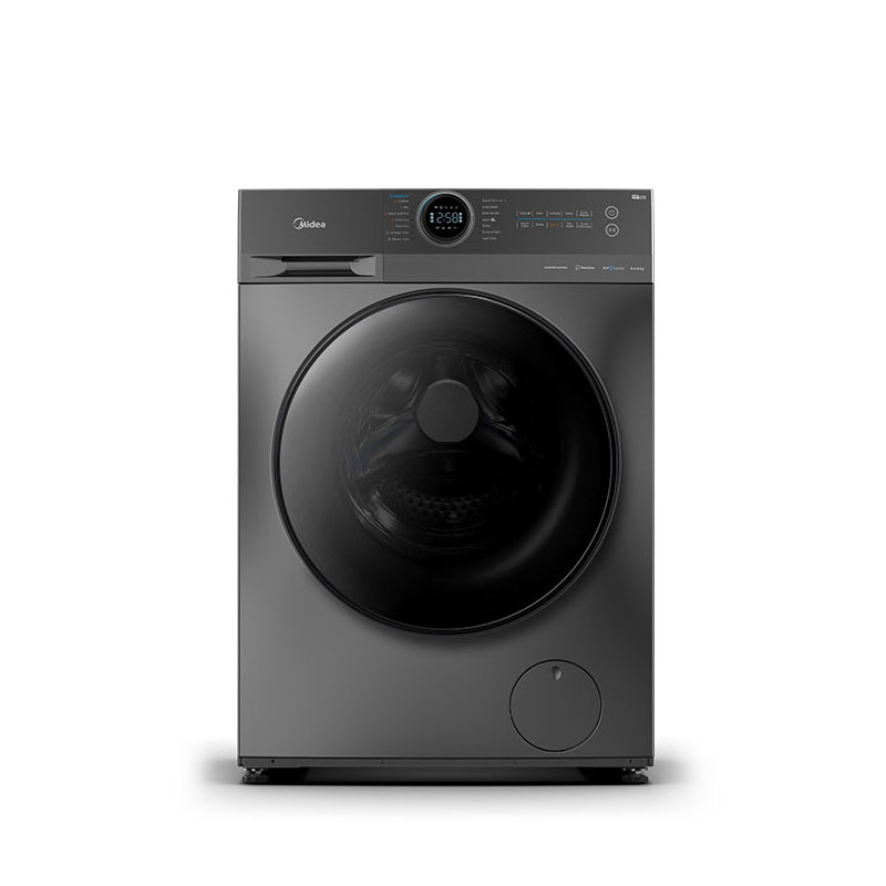 Midea front-loading automatic washing machine, 8 kg, 14 programs, stainless steel