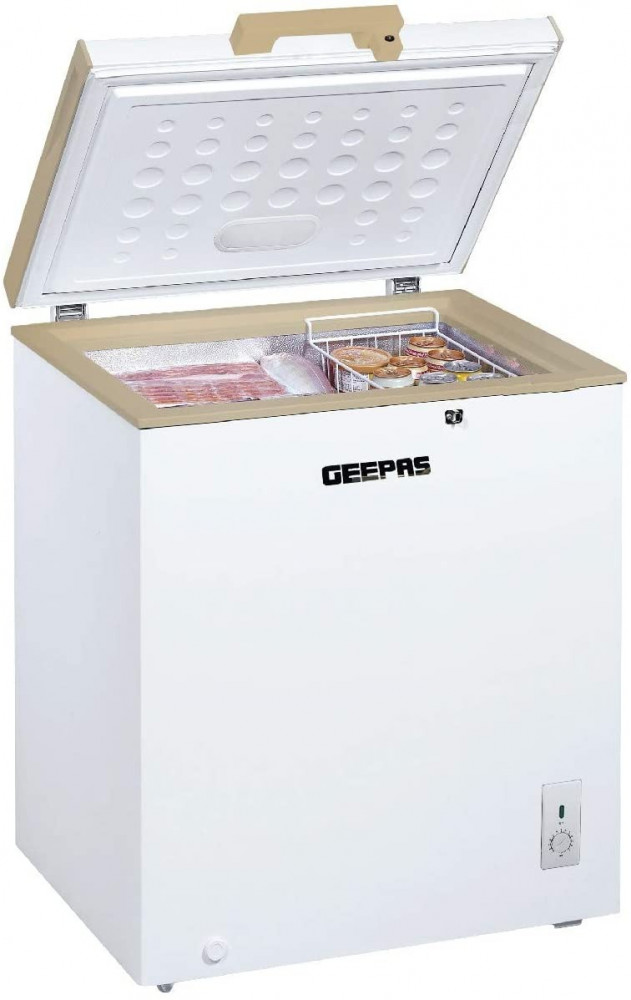 Geepas 145L Chest Freezer, 5.1 cu ft