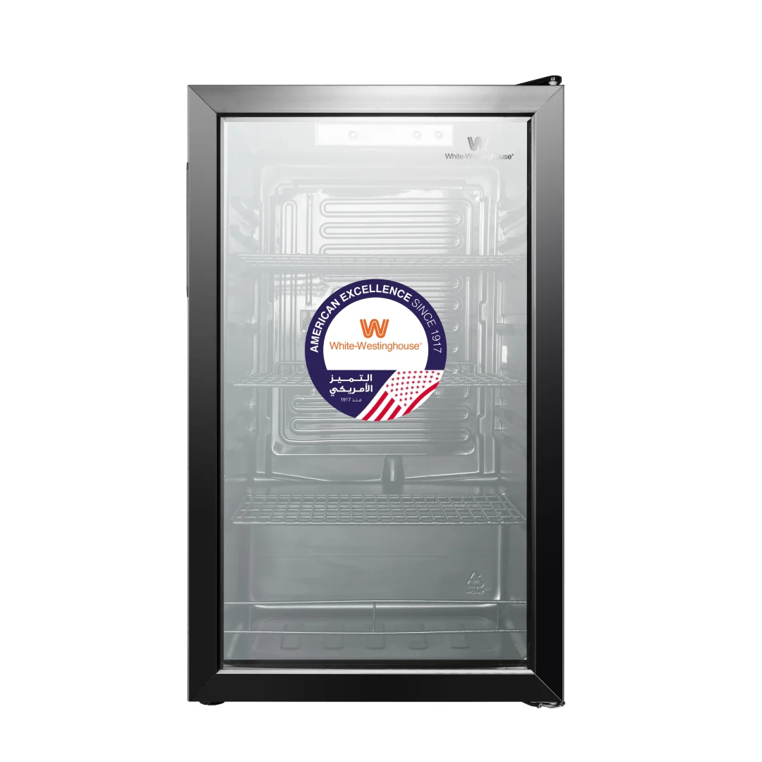White Westinghouse Beverage Coolers 126L Glass Door Black