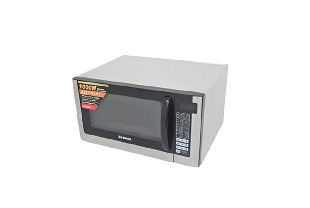 Fisher Microwave 43 Liter Silver 1000 Watt