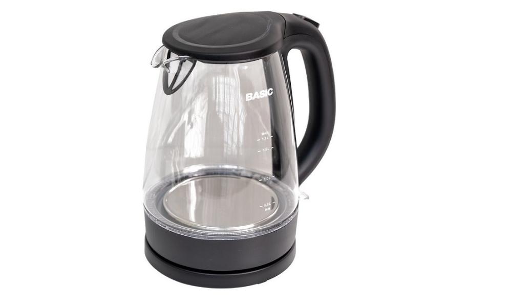Basic 1.7 liter glass kettle