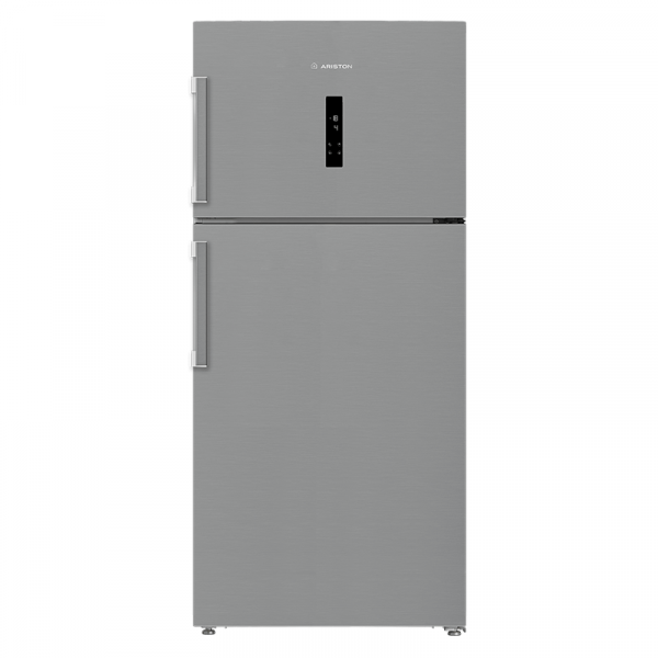 Ariston Refrigerator and Freezer Two Doors – 16.4 Cu.ft Fridge & 5.8 Cu.ft Freezer – Inox