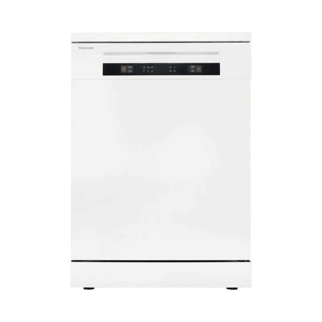 Toshiba Free Standing Dishwasher 14 Place Setting 6 Programs White