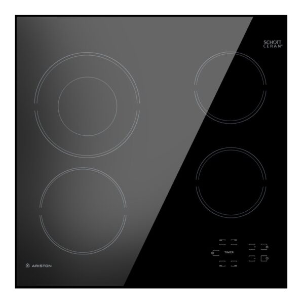 Ariston Built-In Electric Hob 4 Gas Burner – Black