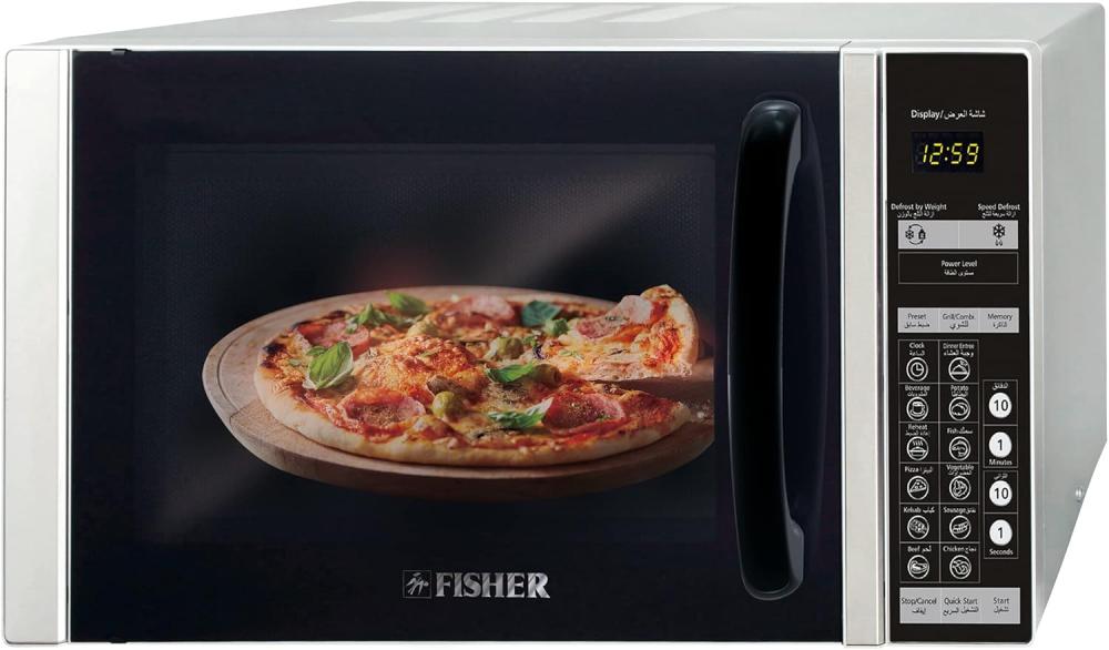 Fisher Microwave 30L Silver, Grill